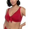 Vivisence Reggiseno Bikini Donna Coppe Morbide con Ferretto Sostegno Formante, Lampone,2F