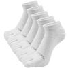ZAKASA Calze Con Dita Uomo Sportivi: Cotone Calzini con Cinque Dita Calzino Corti 5 Dita Separate Traspiranti calzetti Five Finger per Running Fitness Sport 43-46 Bianco 5 Paia