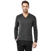 Vincenzo Boretti Maglione-Pullover Elegante da Uomo, Disegno Classico con Collo-a V, Manica-Lunga, Taglio Aderente/Slim-Fit, Caldo - Ideal per Inverno, Autunno, Mezza Stagione