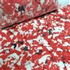 Alkrogiha Fiocchi epossidici per pavimenti, 450 g di chip decorativi per calcestruzzo, resina epossidica e controsoffitti, durevoli: nero, bianco, rosso