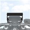 ROINROJI Estensioni per manubrio di moto e bici, staffa regolabile ad angolo, barra trasversale adatta per tenere tachimetro GPS Phone Mount Holder in lega di alluminio nero