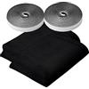 Yuknees 2 Pcs Zanzariera Finestra Adesiva Zanzariera per Finestre 150X200cm Zanzariere con Adesivo Rete per Zanzariera Regolabile Finestra con Zanzariera Ritagliabile (Nero)