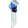 Högert Technik HT1W808 - Chiave esagonale extra lunga, in acciaio, blu, grigio