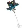 lousriyy Agitatore elettrico da 1200 W con caricatore, miscelatore per malta a batteria con 65 Nm/120 Nm, 0-580 giri/min/0-280 giri/min, 6 regolazione della velocità e 2 batterie al litio, agitatore manuale