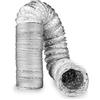 SYSTERM Tubi flessibili in alluminio per ventilazione Ø125 mm. Tubo flessibile flessibile in alluminio flessibile tubo di ventilazione lunghezza 10 m. Intervallo di temperatura: da -30 °C a +140 °C