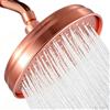 ROMISBABA Shower Head in Rame Rosso, Soffione Doccia Fisso Moderno | Bagno e Washroom, Installazione Semplice, Stile Vintage da Esterno