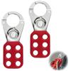 vcsjw Haspe,Lock Out Haspe,25 mm 1'' Blocco 6 fori, Haspe Safety Locking Hasp adatto per olio e gas, industria chimica, logistica e trasporto, ingegneria meccanica