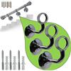 Parpyon® Supporti per corrimano a muro Staffe tubo passamano in Ferro accessori per ringhiere, Reggi Tubi con tasselli e viti prodotto italiano (Supporti 525, Cromo-525)