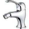 MAMMOLITI Marco Mammoliti | Miscelatore Rubinetto Bidet Monocomando Classe Cromo in Ottone con Asta Saltarello e Piletta, Stile Retrò, 15,5x13,7x5,9cm