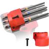 deawater Supporto magnetico per punte Milwaukee M12 GEN3 Impact Driver e trapano, resistente, rosso - accessorio sicuro e conveniente per cambi rapidi