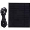 Vidonergy Caricatore monocristallino del pannello solare 3.5W 5V con cavo USB per dispositivi, Banca di potere esterna portatile per smartphone, ventilatori, luci e altri