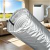Generic Gaine Isolante Climatisation 150mm, Guaina Isolante Per Tubi Flessibili d ell'aria Condizionata, Copritubo Condizionatore Portatile, Rivestimento Tubi Climatizzatore