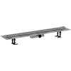 hansgrohe RainDrain Compact - set completo di canalina doccia (incl. set di installazione), canale di scarico piastrellabile 1000 mm, installazione standard, acciaio inox spazzolato