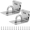 SLIAXINT 2 chiavistelli chiudibili - 304 in acciaio inox a 90 gradi, chiusura per porta, coniglio da 3 pollici, con viti per porta, finestra, armadio, giardino, garage