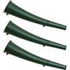 GLEAVI 3 Pezzi Corno di Segnalazione da Campeggio Verde Militare in Metallo e Plastica, Leggero e Affidabile per Sopravvivenza All'aperto e Allarmi di Emergenza