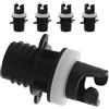 PACKOVE 5 Pezzi Adattatore Valvola Aria per Pompe Gonfiabili in PVC Nero, Compatibile Paddle Board e Dispositivi Gonfiabili, Resistente ad Alta Pressione per attività Sportive Acquatiche
