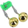 Nutup Indicatore di abboccata per pesca alla carpa, gancio in metallo, clip a molla forte per poggia canna da pesca notturna, 5,4 cm (campana in rame a clip)