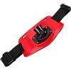 EXQUIMEUBLE Porta Canna da Pesca da Cintura in Abs Rosso per Pesca in Mare, Supporto Stabile e Comodo per Canne da Spinning Pesca da Riva