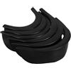 BESPORTBLE Rivestimenti per Buche da Biliardo Facili da Installare Sostituzione Rapida 6 Pezzi in Plastica Neri Design Stile Americano per Tavolo da Pool e Snooker
