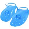 ULTECHNOVO 2 Pezzi Pinne da Piscina per Guanti da Nuoto Resistenti in Silicone e Pp per Allenamento e Body Surfing Protezione Mani Blu