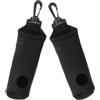 Ciieeo 2 Pezzi Borsa Porta Palline da Golf in Neoprene Gancio, Organizer per Tee, Resistente e Lavabile, per Allenamento e Pratica Golf, Colore Nero