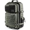 RS RUGSAK RUGSAK Alpha - Zaino tattico da 20-45 l, impermeabile ed estremamente robusto, per attività all'aperto, lavoro, escursionismo, campeggio e palestra, zaino da viaggio Molle, unisex, acciaio grigio
