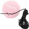 Cryfokt Palline per Allenatore di Tennis con Corda Strumento Pratico Compatto per L'allenamento All'aperto Migliora la Coordinazione 1 X Gomma + Feltro Spesso (Pink)