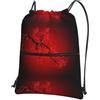 YYHHAOFA Zaino con cerniera e coulisse con stampa di fiori di ciliegio, impermeabile, da viaggio, con tasca frontale e organizer interno