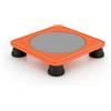 Folpus Trampolino Bambini Mini Quadrato Equilibrio Coordinazione Silenzioso con Piedini Corti Assorbenti in PP Adatto per Gioco in Casa Esercizi Motori Attività Prescolari, Arancione