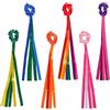 Hemobllo Set 6 Pezzi Nastro Ginnastica Ritmica Bambina in Poliestere Leggero Design Vivace, Accessorio da Polso per Danza e Allenamento a Casa in Classe