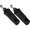 Hemobllo 2 Pezzi Porta Palline da Golf in Neoprene Nero Clip, Leggero e Riutilizzabile, Borsa Porta Tee per Pratica e Competizioni di Golf