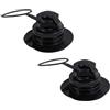 Luxshiny 2 Pezzi Valvola Spirale Sostituibile per Kayak e Gommone in PVC Nero, Resistente all Usura, Accessorio per attività Outdoor e Barche Gonfiabili