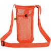 Baoblaze Porta Bottiglia Portatile Tracolla Porta Acqua Scomparto Frontale Rete Super Leggera con Bottone E Inserto Riflettente Adatto a Jogging Camminate Uso, Arancione Fluorescente
