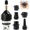 Apcodino Adattatore Gonfiatore Paddle con Ugelli Gas Adattatore Valvola Sup Tappo di Gonfiaggio Universale per Paddle Board Kayak Barca Gonfiabile Accessori Ricambio