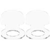GALPADA 2 Pezzi Supporto da Parete per Palline da Tennis e Softball in Acrilico Leggero e Portatile, Design Compatibile Firme, per Allenamenti di Gruppo Indoor