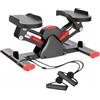 Amagogo Stepper Idraulico Fitness con Pedane Antiscivolo di Resistenza Struttura in Acciaio Movimento a Basso Impatto Adatto per Allenamento Domestico Appartamento Ufficio Palestra in Casa, Verde