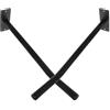 VINTORKY 2 Pezzi Supporto da Muro in Ferro Nero per Palloni da Calcio e Yoga Ball, Organizer Salvaspazio Versatile per Casa e Garage Accessori Hardware Inclusi