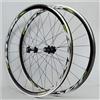 KUNYOS 700C Superlight Road Racing Bike Wheelset Rim, Ruota della Bicicletta C/V Freno 7-11Speed Mozzi Cassetta Cuscinetto Sigillato 6T QR Set Ruote,Verde