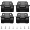 CashMuch Cerniere refrigeranti in plastica per ghiacciaia Igloo 25QT 52QT 72QT - Kit di parti di ricambio facile da installare con viti argentate per BMX (4 sets)