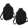 Ciieeo 2 Pezzi Custodia per Racchetta da Tennis Oxford e Neoprene con Tasca in Rete e Tracolla, Protezione per Racchette da Badminton e Ping Pong Durante i Viaggi in Campo