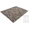 LeeQinersw di Base per Tenda, Impermeabile da Campeggio, Coperta da Picnic, Multifunzionale, Portatile, Realizzato in taffetà di Poliestere, Spesso E I, 3x2.9 M