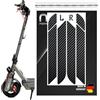 m2medien Adesivo per manubrio effetto carbonio, 48 x 3 cm, adatto per Segway Ninebot MAX G3 D E-Scooter G3D (effetto carbonio)