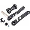LSRRYD Guarnitura Cava Integrata 175mm Pedivella MTB con Filettato BB 68mm