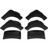 Warmhm 6 Pezzi Tasca per Tavolo da Biliardo in Plastica Nera, Design Sicuro e Facile da Usare, Accessorio per Sala Giochi e Casa