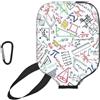 InOmak Disegni matematici Colorati su griglia, Custodia Sportiva per Racchetta da Pickleball; Compatibile con Tutte Le Forme e Dimensioni di Racchetta.