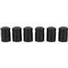 Jeffergarden Cappucci per Aste di Trampolino, 6 Pezzi ABS 5,8x3,2 Cm, per Aste Standard (Black)