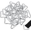 BESPORTBLE Fibbia Triangolare per Fissaggio Rete Trampolino in Acciaio Zincato 30 Pezzi Resistente Accessorio di Ricambio Argento per Tappeto Elastico per Trampo