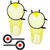 Baoblaze Bersaglio Allenamento Calcio Set Rete Porta Calcio Disco Puntamento Accessorio Sportivo Durevole E Leggero Fissaggio Rapido Alle Porte Standard Adatto per Sessioni Precisione Campo Scuola