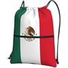 YYHHAOFA Zaino con stampa bandiera del Messico con chiusura lampo, borsa da viaggio impermeabile con tasca frontale e organizer interno