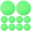 GANAZONO 50 Pezzi Palline da Ping Pong in Plastica Opaca 40mm Colore Verde Chiaro Resistenti all'Usura per Giochi di Intrattenimento e Decorazioni Natalizie